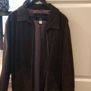 Suede men’s coat